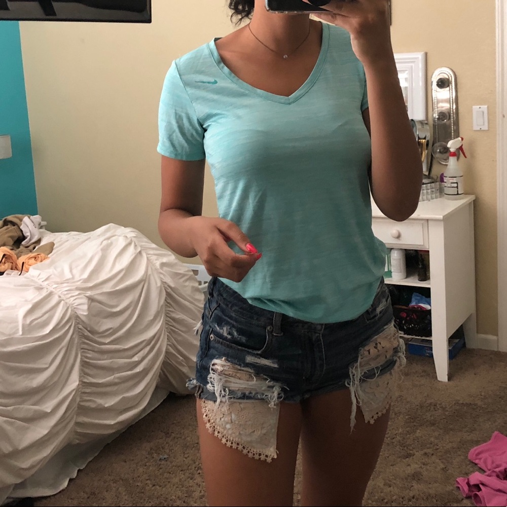 nike blue top!